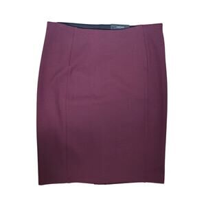 NEW Liverpool BIA Textured Knit Pencil Skirt 12P Petite Cocoa Burgundy Pull On